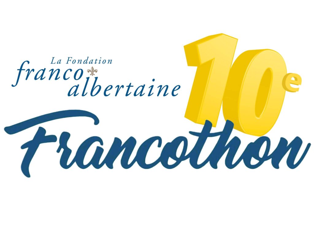 Le logo de la Fondation franco-albertaine sur lequel on lit « 10e Francothon »